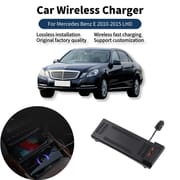 For Mercedes Benz W212 E200 E260 E300  Interior Parts 15W Car Wireless fast charging holder phone charger charging pad plate trim