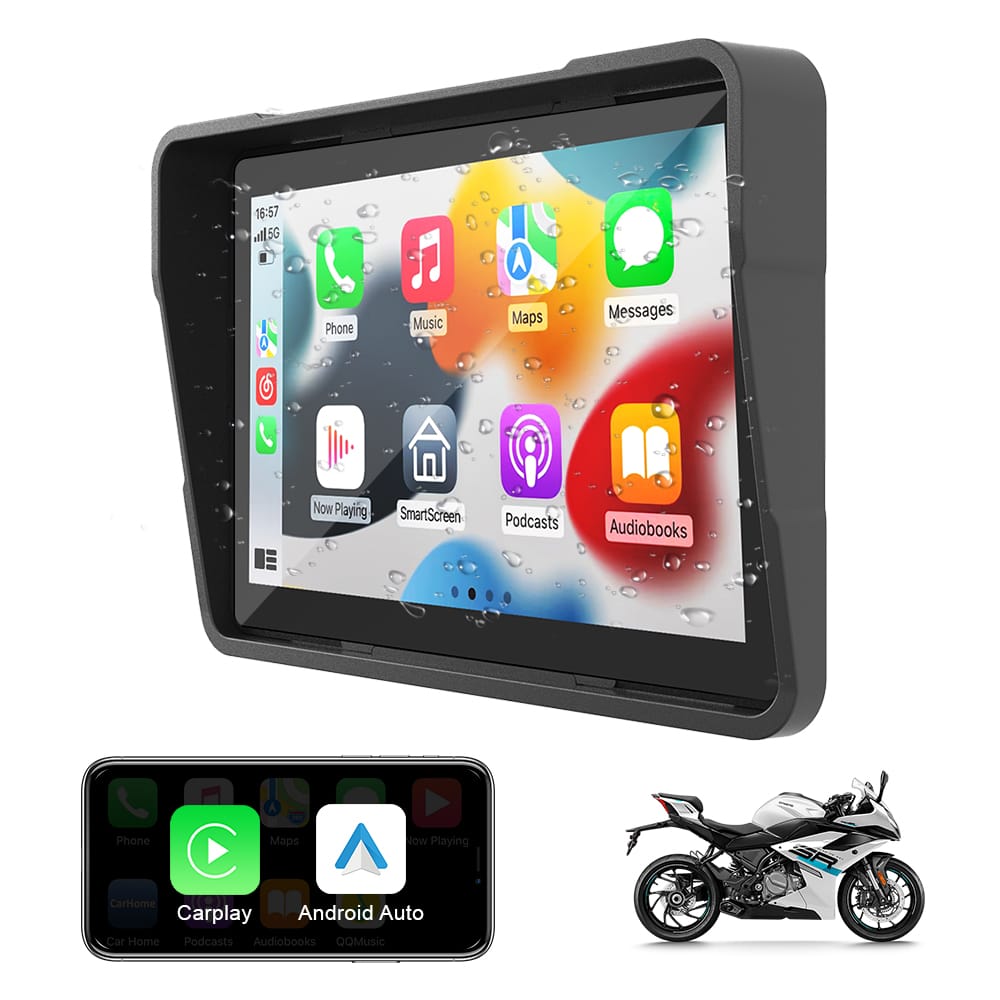 Motorcycle Wireless Screen Recorder: 5-inch touchscreen + supercapacitor, a riding companion for extreme road conditions!