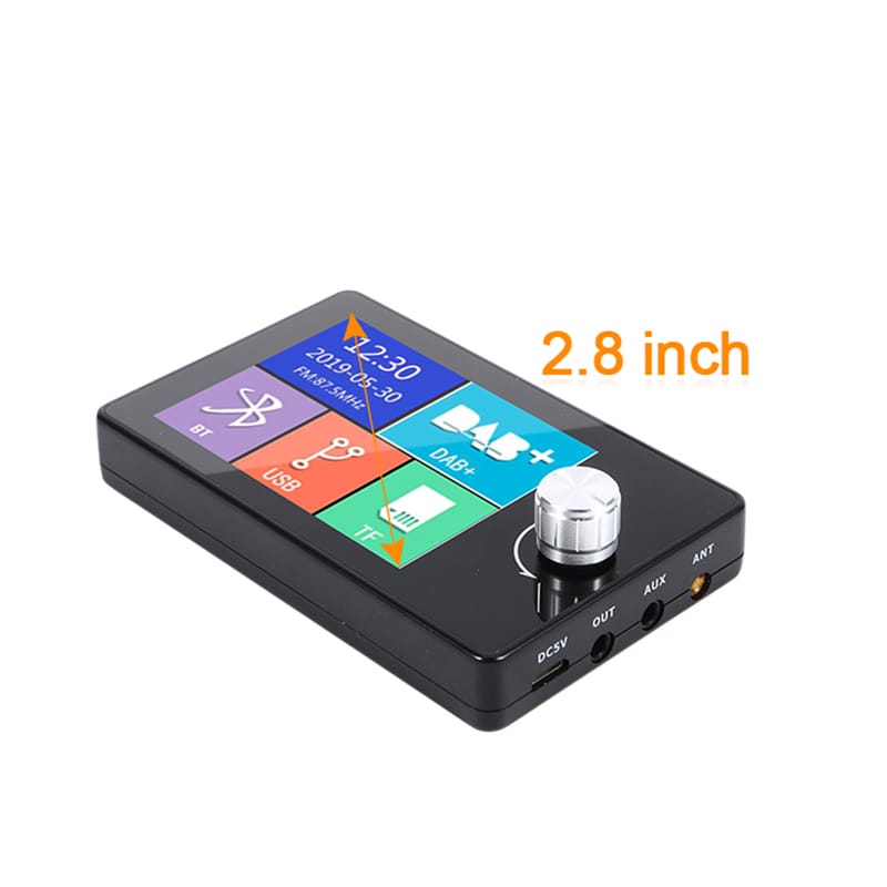 For European Version DAB+ Car Adapter Enjoy Interference-Free Digital Radio & Modern Design with Large Color Screen