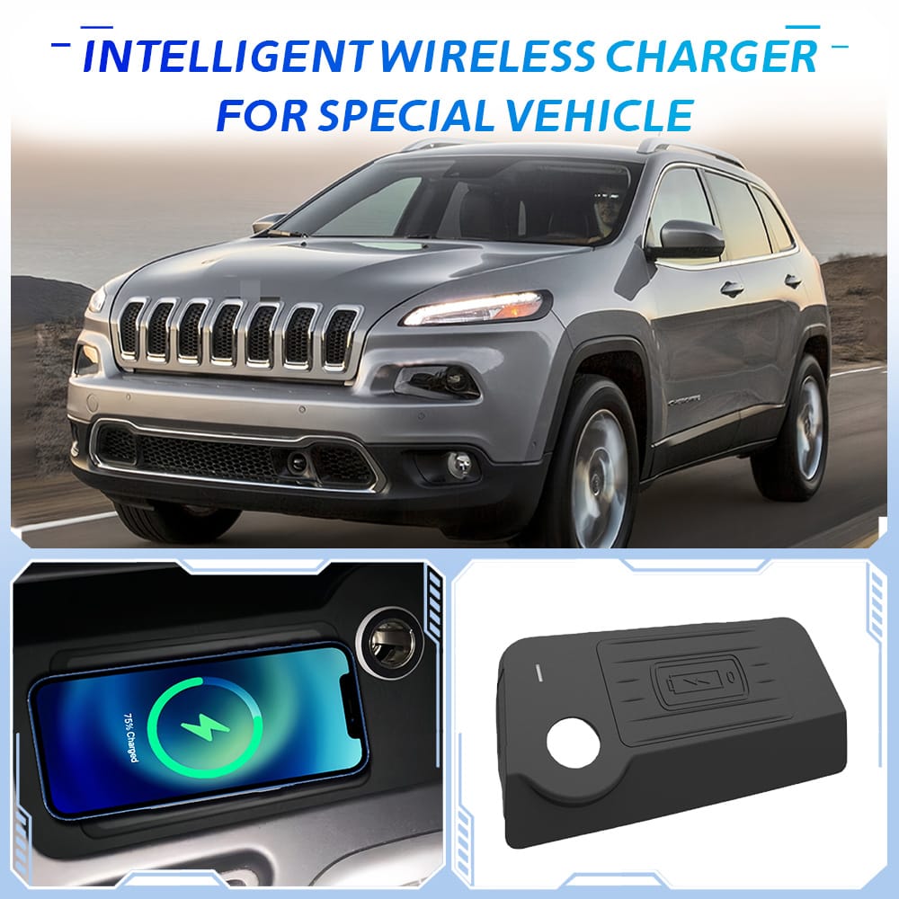 Born for the Jeep Cherokee | 15W Triple-Coil Wireless Fast Charging Brings Freedom of Cables to the Hardcore Cockpit