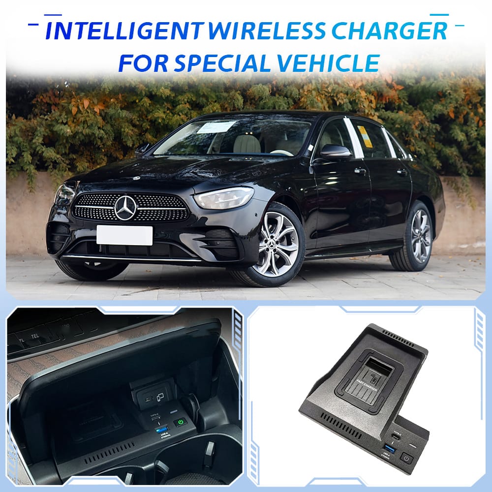 Mercedes-Benz E-Class W213 Exclusive | 15W Dual-Coil Wireless Fast Charging, Bringing a Clean Cabin Free from Cable Clutter