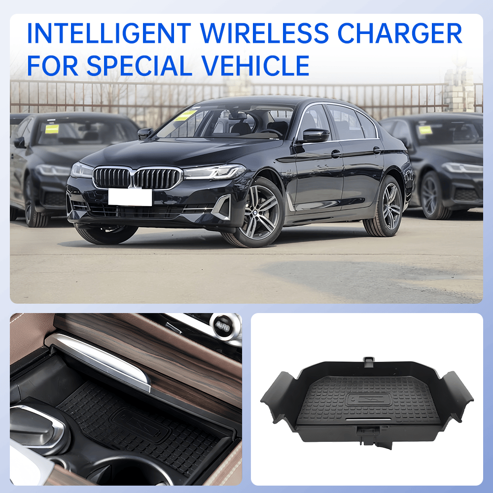 Exclusive to BMW 5 Series | 15W Triple-Coil Wireless Fast Charging, Bringing Efficiency and Elegance Back to the Business Cabin