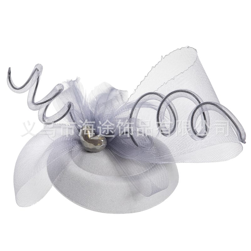 New European and American British imported mesh Pearl lovely bowler hat retro Noble elegant banquet women's headdress