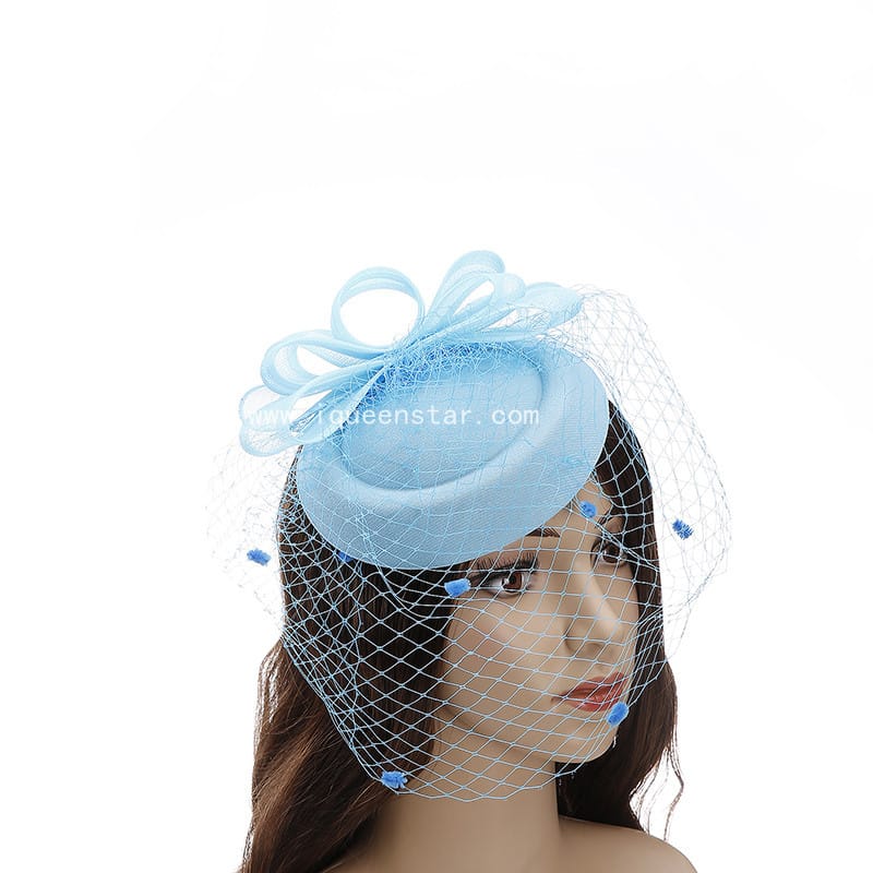 Amazon European and American ins pressure strip headdress small gauze hat stage performance exaggerated shooting props mesh adult hat