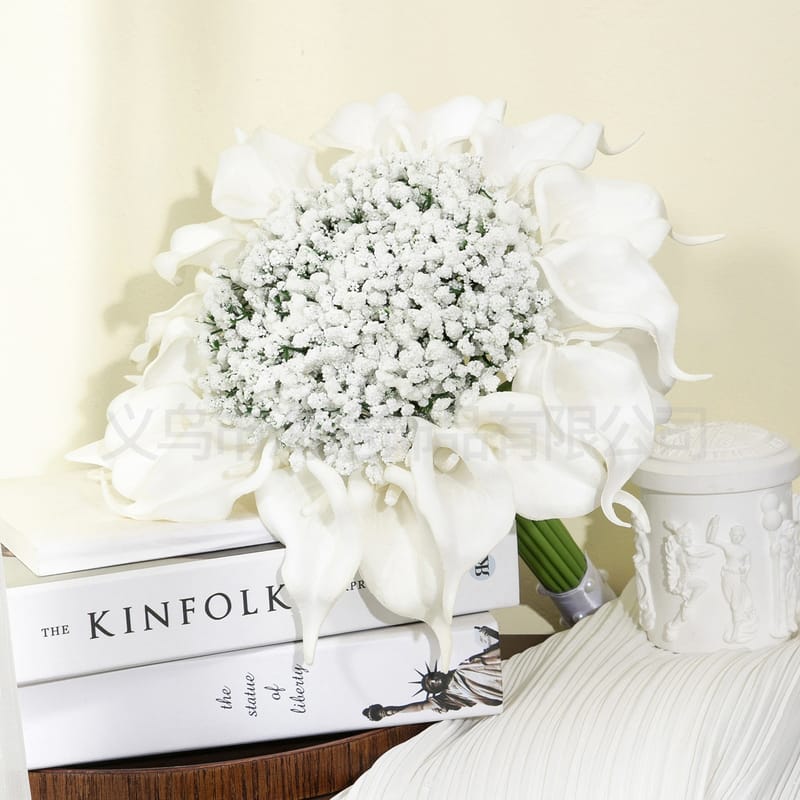 Simulation of gypsophila Bride wedding decoration holding a bouquet of flowers wedding bride holding gypsophila simulation flowers wholesale
