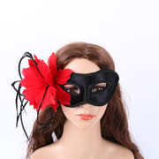 Shake the sound of the net red with the mesh mask stall supply lace princess mask ladies feather wrapping mask wholesale