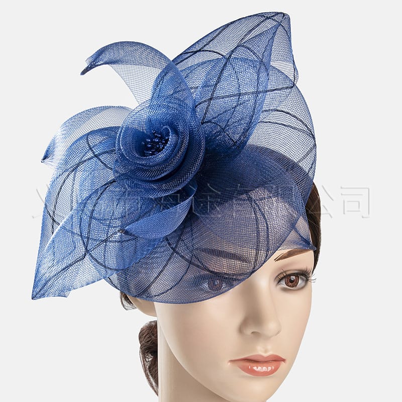 New boutique European and American flower mesh hair accessories bridal headdress Flower Ball party photo veil headdress Amazon
