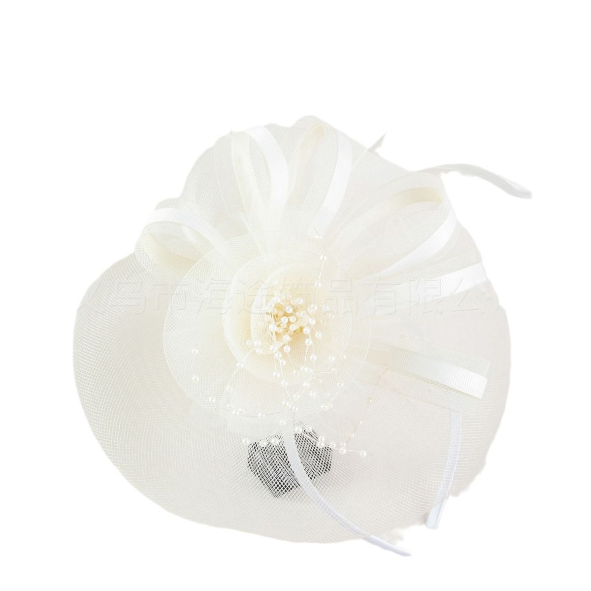 European and American new bridal feather headdress mesh hair accessories retro fashion elegant bowler hat ball dinner clothing accessories