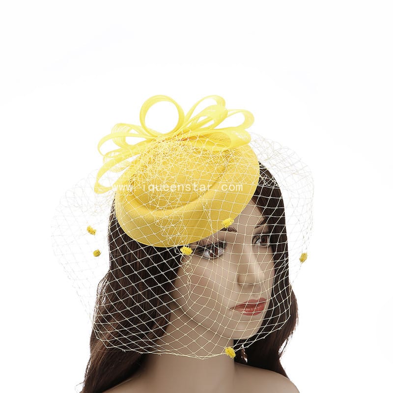 Amazon European and American ins pressure strip headdress small gauze hat stage performance exaggerated shooting props mesh adult hat