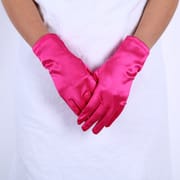 TikTok Same Style Bridal Ball Gloves Wedding Party Banquet White Yarn Long Satin Wedding Dress Street Stall Gloves