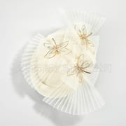 European and American New Dragonfly Folding Top Hat Female Bride Photo Headwear Mesh Top Hat Banquet Elegant All-match Top Hat
