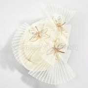 European and American New Dragonfly Folding Top Hat Female Bride Photo Headwear Mesh Top Hat Banquet Elegant All-match Top Hat
