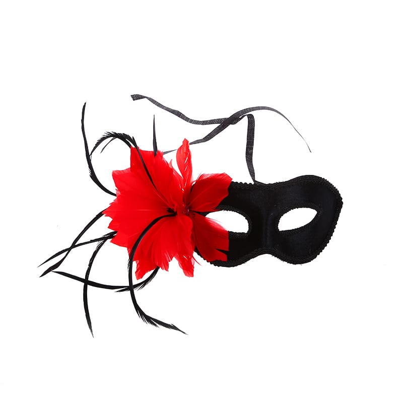 Shake the sound of the net red with the mesh mask stall supply lace princess mask ladies feather wrapping mask wholesale
