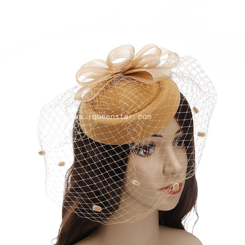 Amazon European and American ins pressure strip headdress small gauze hat stage performance exaggerated shooting props mesh adult hat