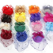 Amazon European and American ins pressure strip headdress small gauze hat stage performance exaggerated shooting props mesh adult hat