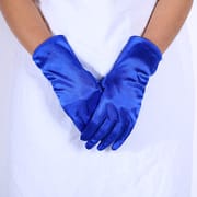 TikTok Same Style Bridal Ball Gloves Wedding Party Banquet White Yarn Long Satin Wedding Dress Street Stall Gloves