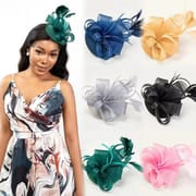 Noble Luxury Segment Elegant Retro Palace Black Dinner Bridal Hat Jewelry Ball Hairpin Jewelry