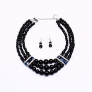Internet Celebrant Popular Fashion Bride Imitation Pearl Necklace Earrings Set Women's All-match Decorative Stall Night Market Headwear Wholesale