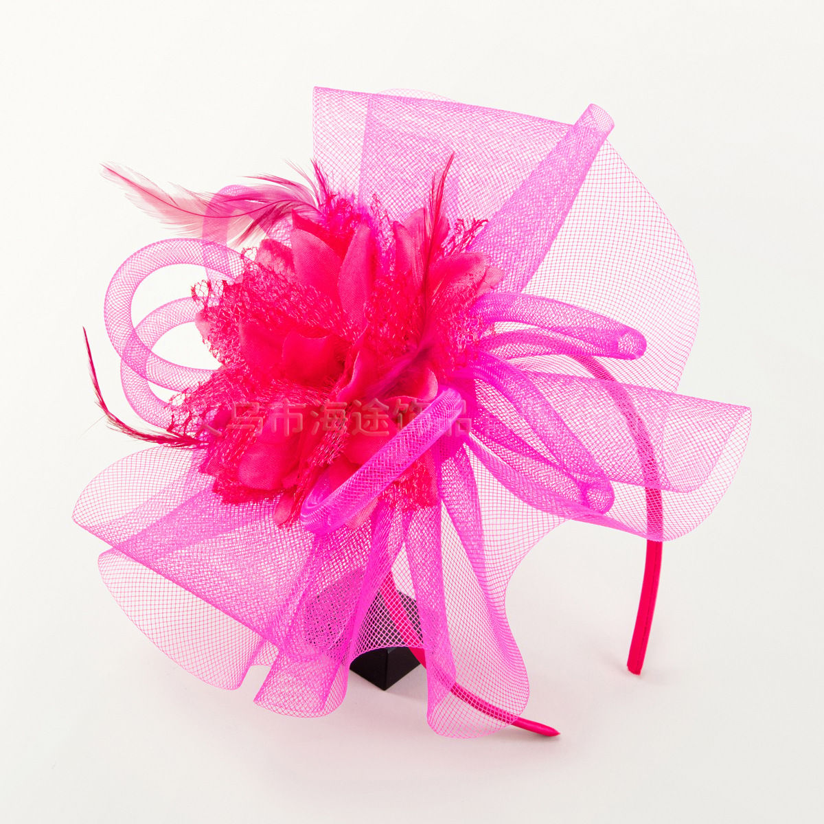 New British Vintage Gift Hat Mesh Bridal Headdress Hairpin Hairband Ladies Dinner Dress Matching Accessories