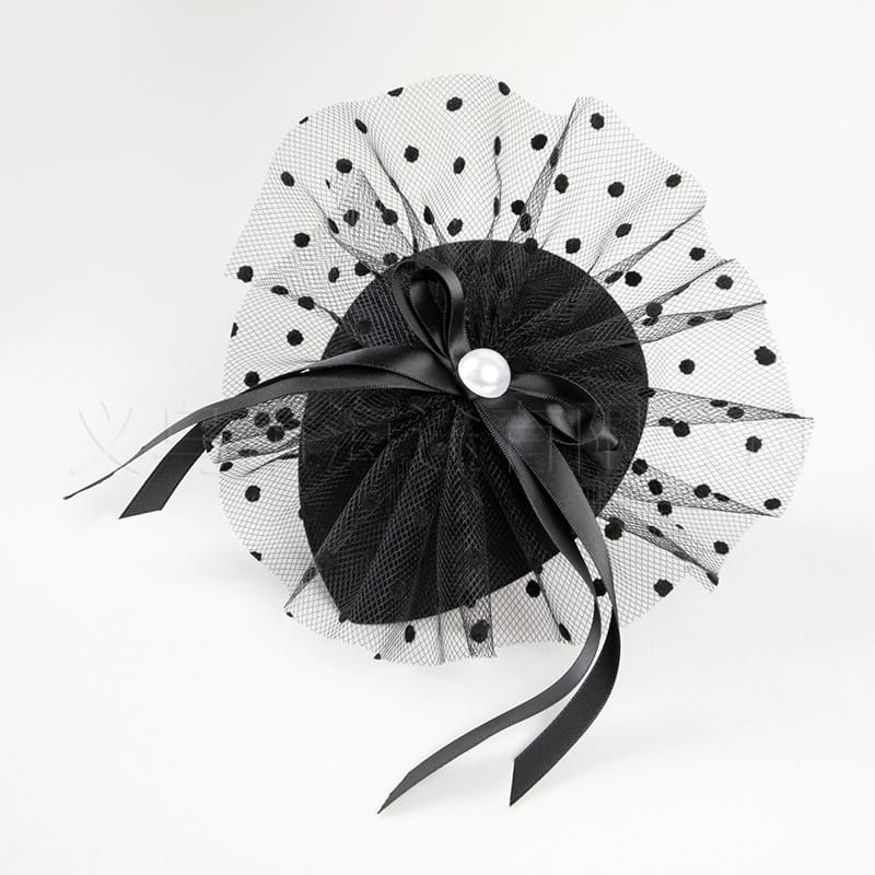 European and American Bride Mesh Top Hat Female Fashion Elegant Performance Small Top Hat Female Banquet Party Dinner Top Hat Spot