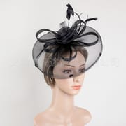 HITY fascinators Veil Mesh Fascinator Kit for Women DIY Supplies with Mesh Veil Base Feathers Pins to Create Custom Hats for Weddings and Tea Parties