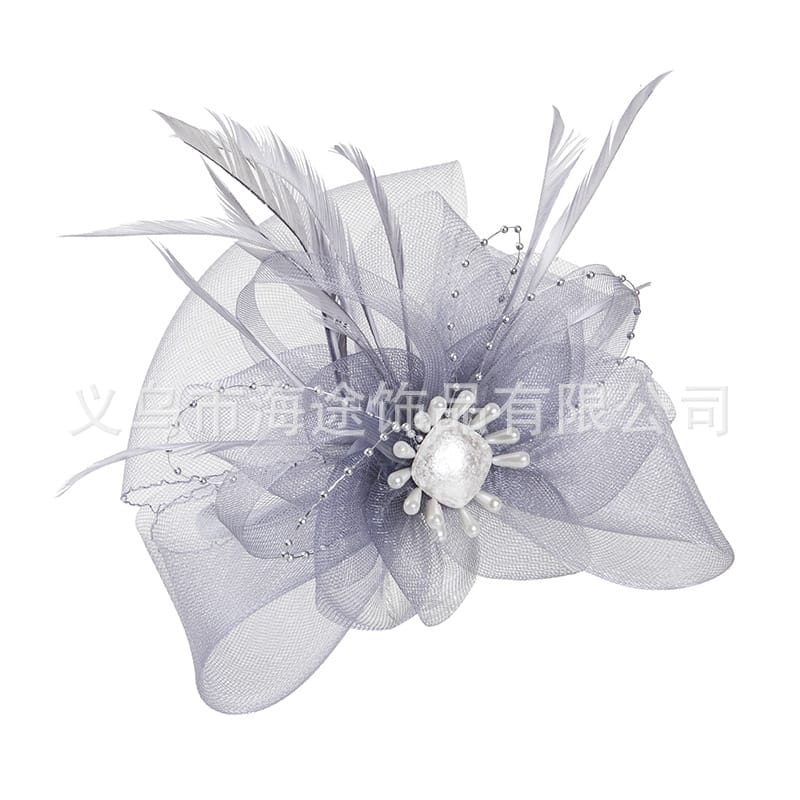 Retro Simple Mesh Hair Accessories Cross-border Stage Performance Silver Headwear Banquet Evening Bride Hair Accessories Wholesale