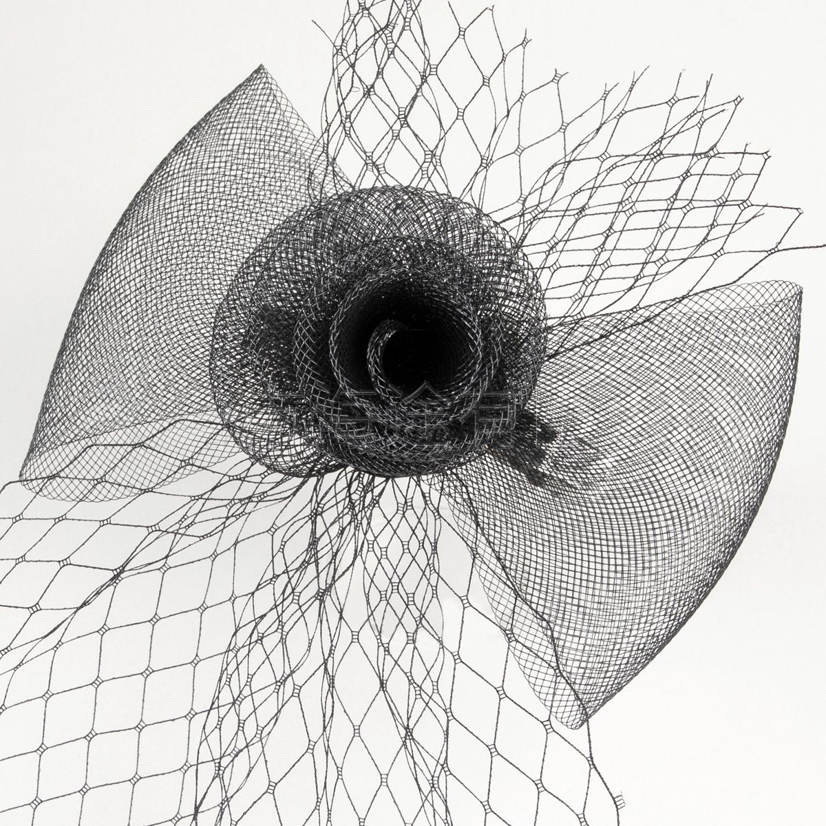 Factory direct fashion European and American style black bow mesh headdress studio bride headdress hat in stock wholesale