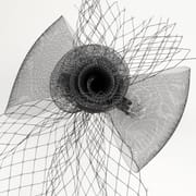 Factory direct fashion European and American style black bow mesh headdress studio bride headdress hat in stock wholesale