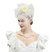 Amazon exaggerated large mesh cover top hat banquet women's hat photography stage accessories bridal headdress wholesale