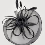 British socialite cheongsam black top hat headband performance headdress vintage bridal headband hair accessories source factory wholesale