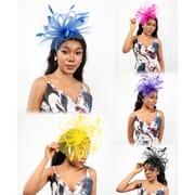 Bridal Veil Hair Accessories Wedding Topper Head Flower Photo Photo Feather Mesh Headwear Accessories for Girls Party