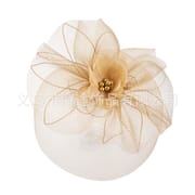 Foreign Trade Elegant Elegant Mesh Headwear Cross-border Evening Party Banquet Rose Gold Hair Accessories European and American Performance Party Hair Accessories