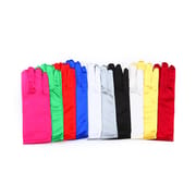 TikTok Same Style Bridal Ball Gloves Wedding Party Banquet White Yarn Long Satin Wedding Dress Street Stall Gloves