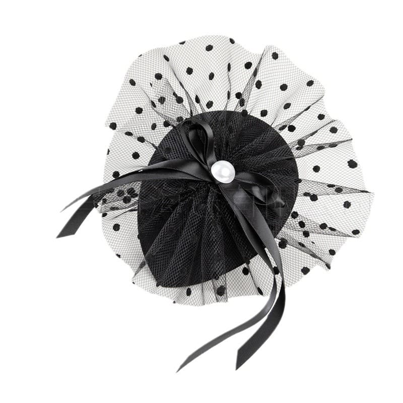 European and American Bride Mesh Top Hat Female Fashion Elegant Performance Small Top Hat Female Banquet Party Dinner Top Hat Spot