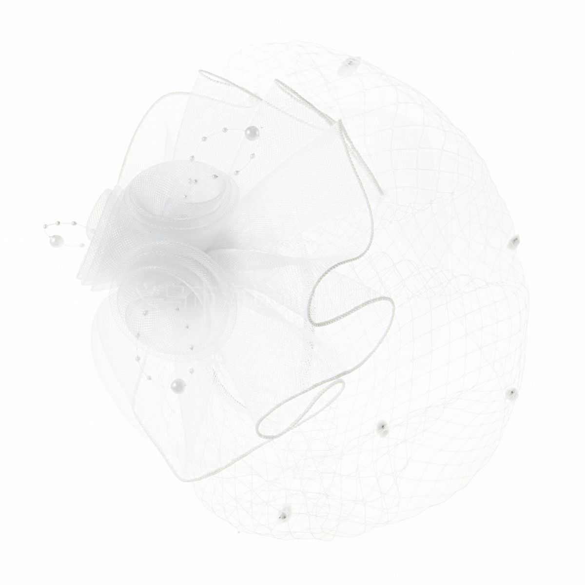 Cross-border bridal gauze headdress veil hair accessories wedding fashion cross-border supply feather hat hairband hair clip