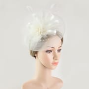 European and American new bridal feather headdress mesh hair accessories retro fashion elegant bowler hat ball dinner clothing accessories