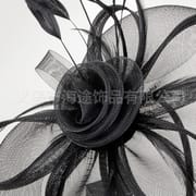 British socialite cheongsam black top hat headband performance headdress vintage bridal headband hair accessories source factory wholesale