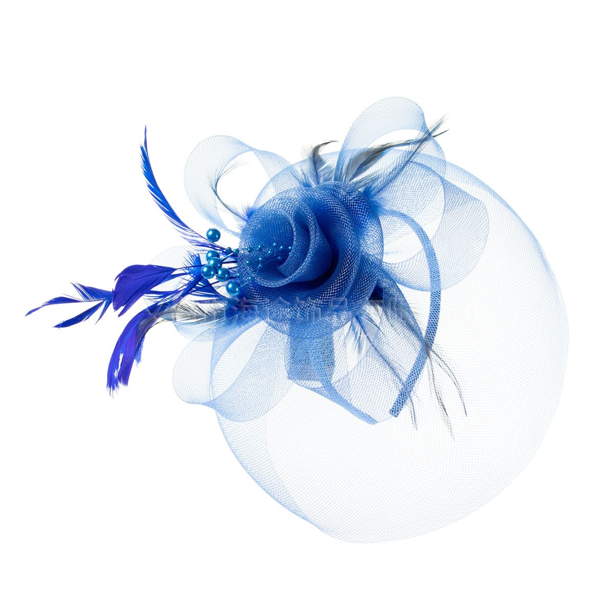 Korean Style Retro Accessories European Style Performance Feather Mesh Small Hat Wedding Dress Hair Accessories Face Covering Veil Headwear