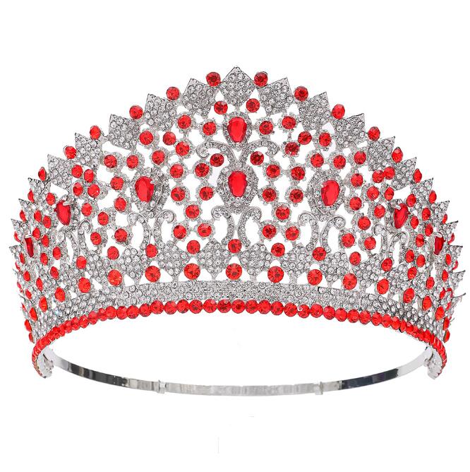 European and American brides' crown crystal hair accessories queen beauty pageant and show crown