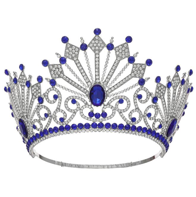 Beauty queen's custom-made high-dress wedding crown for cross-border brides crystal tiara