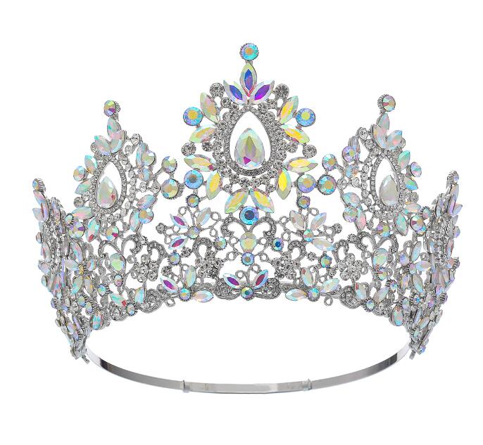 Cross-border beauty pageant champion crystal crown bride crown fashion show crown Baroque crown 