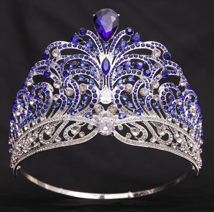 World Miss Beauty Pageant's zircon hair accessory crown exaggerated luxurious wholesale tiara crown
