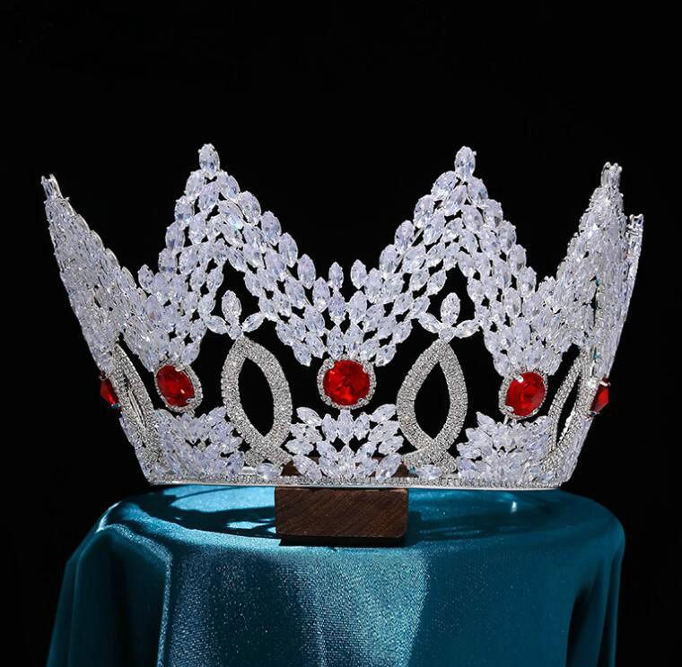 Beauty pageant for European and American brides' wedding headpieces crystal wholesale crowns 