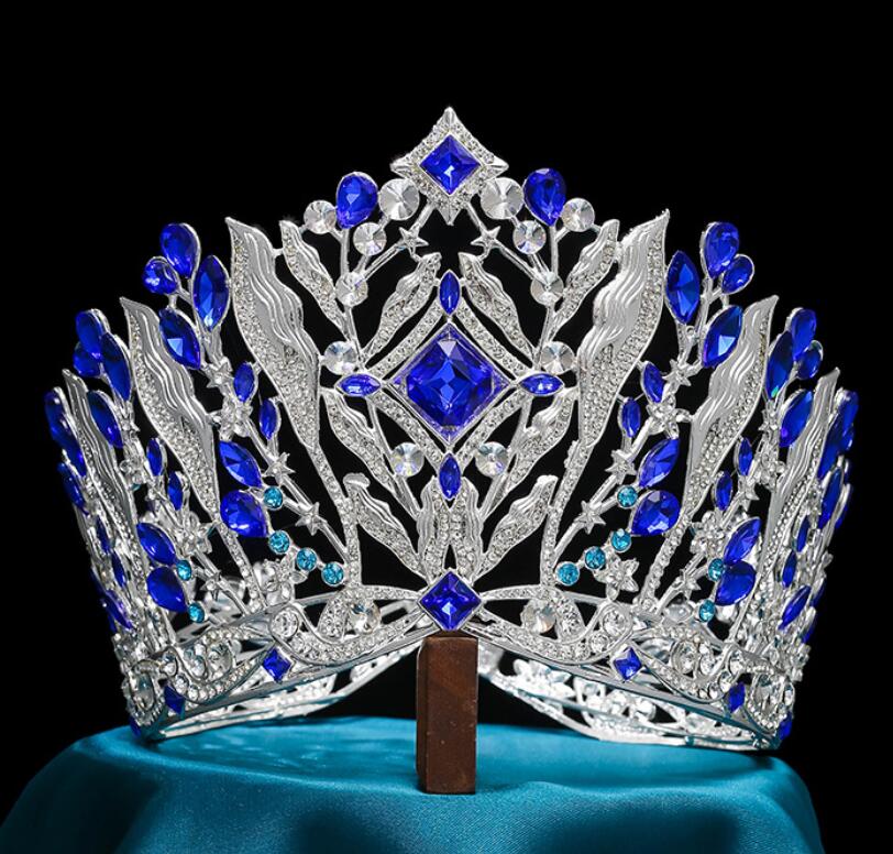 Cross-border batch production baroque beauty pageant champion crown crystal round crown 