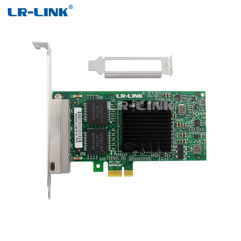 LREC9224PT Intel I350 Gigabit Ethernet Desktop Adapter PCI-E 4xrj45 Port Lan Card