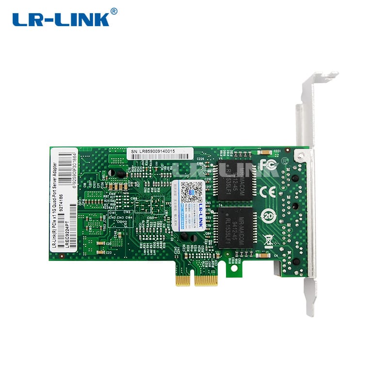 LREC9224PT Intel I350 Gigabit Ethernet Desktop Adapter PCI-E 4xrj45 Port Lan Card