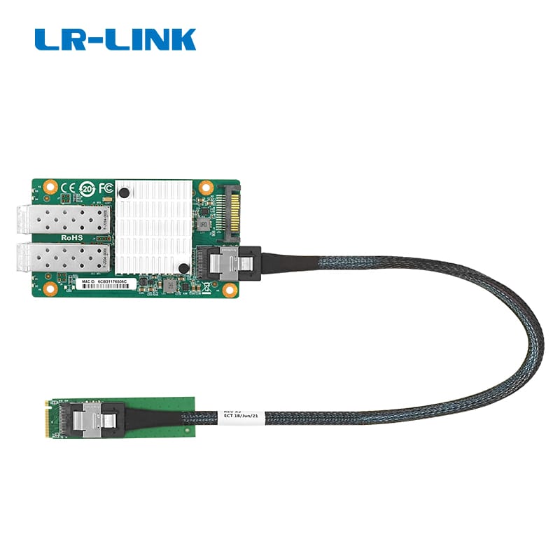 10G M.2 Fiber Mellanox x3 2 Fiber Port LRES2130PF-2SFP+ Network Interface Card
