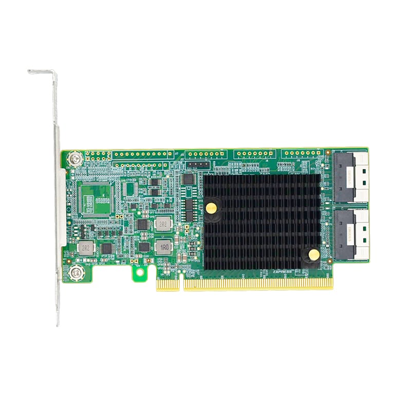 Linkreal LRNV9F24 PCIe 4.0 X16 to TwoSlimSAS SFF-8654 8i Retimer Adapter Card