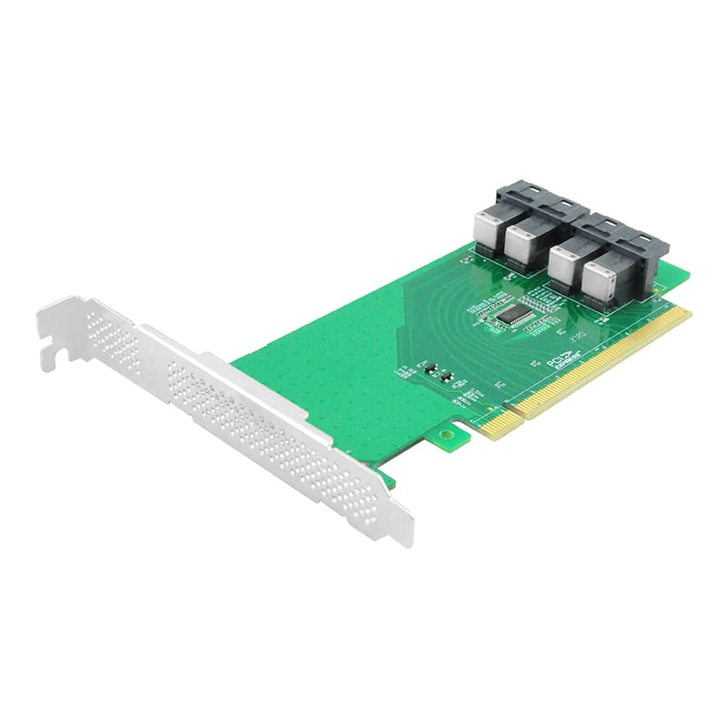 Linkreal LRNV93NF 4 Ports U.2 to PCIe X16 Bifurcation Controller Card