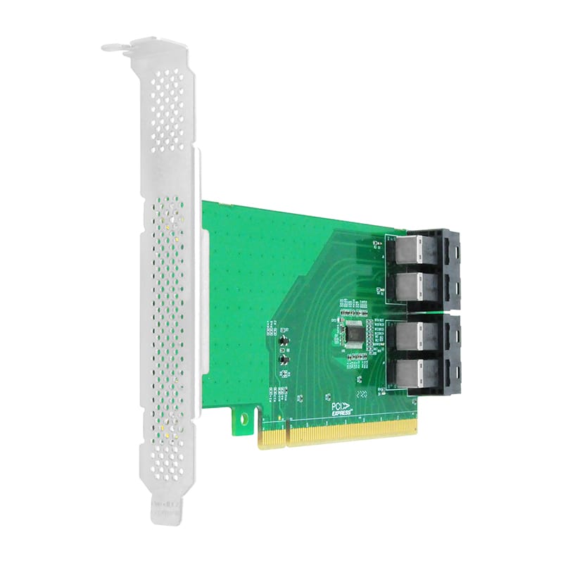 Linkreal LRNV93NF 4 Ports U.2 to PCIe X16 Bifurcation Controller Card